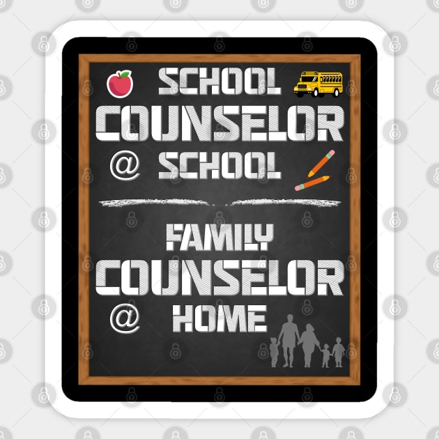 School Counselor, School Counselor At School, Family Counselor At Home, Counsel, Guidance Counselor, Funny Counselor, Counseling, School Counselor Gift Idea Sticker by DESIGN SPOTLIGHT